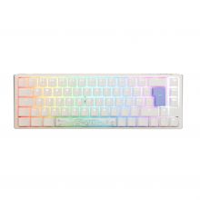 Teclado Ducky ONE 3 Classic SF 65% Pure White, Hot-swappable, MX-Silent Red, RGB, PBT - Mecânico (PT)