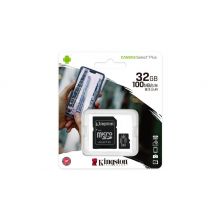 Cartão Memória Kingston Canvas Select Plus C10 A1 UHS-I microSDHC 32GB + Adaptador SD