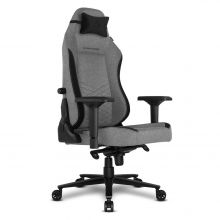 Cadeira Alpha Gamer Alegra Fabric Grey / Black