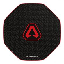 Alpha Gamer Octan Icon Black / Red - Tapete para cadeira gaming