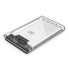 1Life caixa externa HDD/SSD 2.5" USB 3.0 transparente