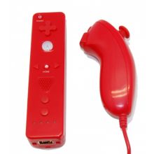 Comando Wii Remote c/ Wii Motion Plus + Nunchuck Vermelho