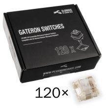 Pack 120 Switches Gateron MX Clear para Glorious GMMK