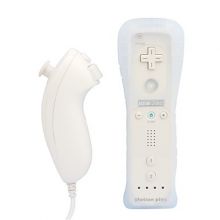 Comando Wii Remote c/ Wii Motion Plus + Nunchuck Branco