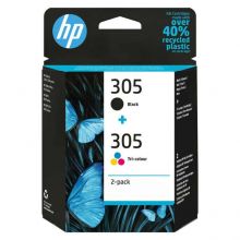 Tinteiros HP 305 Originais 2-Pack Preto + Cores  (6ZD17AE)