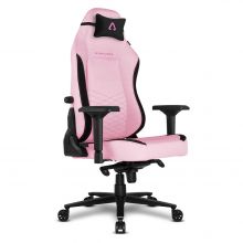 Cadeira Alpha Gamer Alegra Fabric Pink / Black