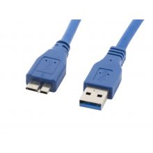 Cabo USB 3.0 para Micro USB 3.0 1,8m - Azul