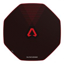 Alpha Gamer Octan Grid Black / Red - Tapete para cadeira gaming
