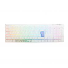 Teclado Ducky ONE 3 Classic Full-Size Pure White, Hot-swappable, MX-Silent Red, RGB, PBT - Mecânico (PT)
