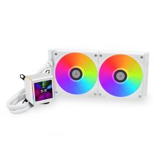 Water Cooler CPU AIO Lian Li GALAHAD II LCD 280 ARGB Branco - 280mm